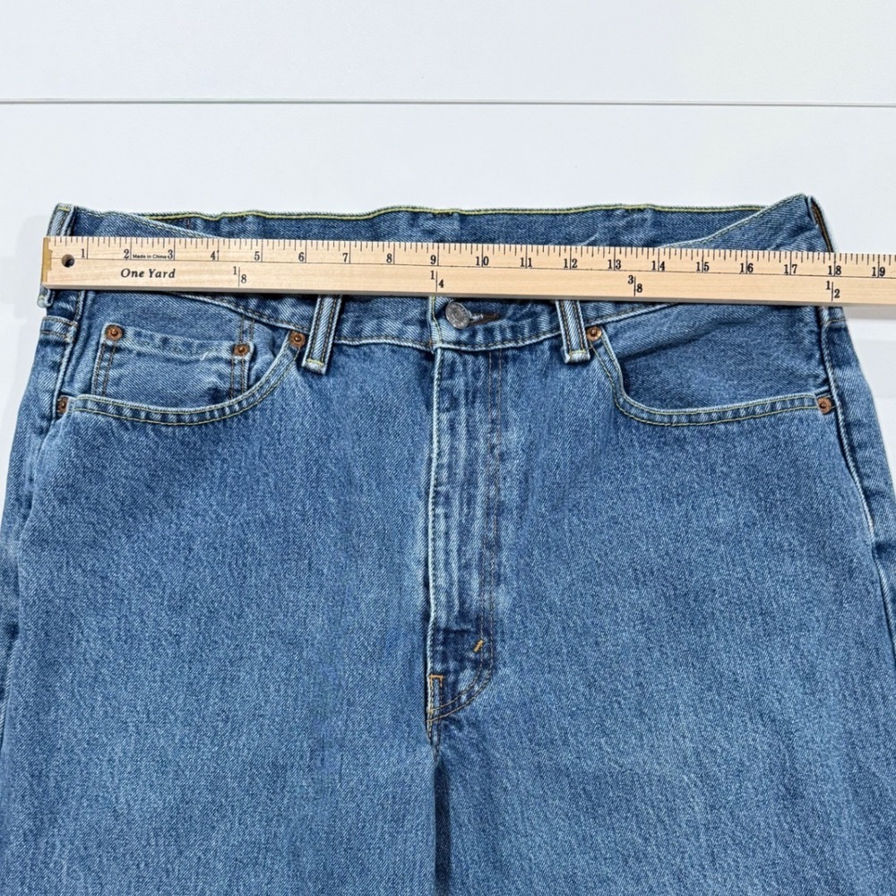 Levis 550 Relaxed Fit Tapered Leg Mens Jeans 38x32 Medium Wash Blue M136 - Picture 7 of 10